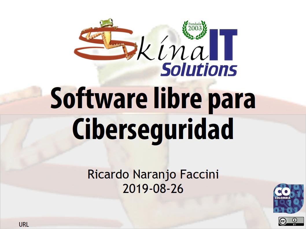 Software libre para ciberseguridad